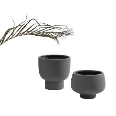 China CLASSIC Matte Balcony Flower Pots Planter Decorative Gardening Ceramic Molds for sale