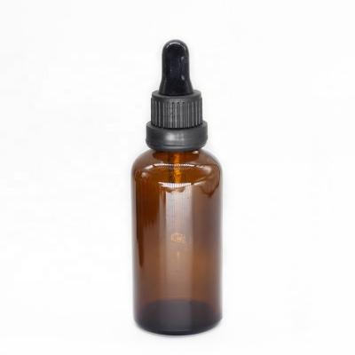 China Personal Care Glass Bottles 30ml 50ml Amber Essential Oil Glass Dropper Bottles With Tamper Evident Glass Dropper for sale