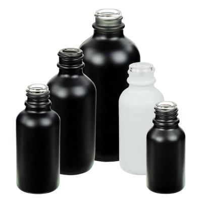 China 30ml Essential Oil Pharmaceutical Matte Black Bottle , Black Matte Bottle for sale