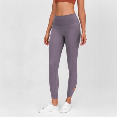 China Women Elasticity Solid Color Fitness Compression Yoga QUICK DRY Pants With Custom Logos for sale