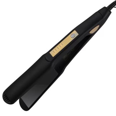 China Ceramic Hair Straightener Iron Factory Customized Black Hot Sale Ceramic Tourmaline Flat Iron Hair Straightener for sale