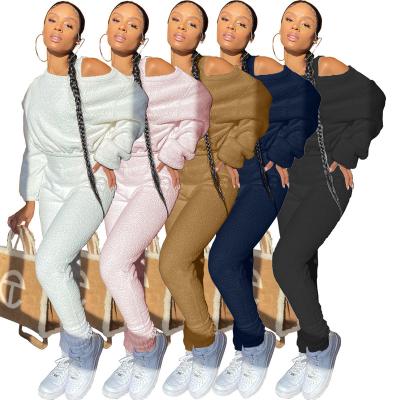 China Good Quality Thick Jogger Anti Pilling Sets Jogging Tracksuit For Women Long Sleeve Women's Suit Set Fur Set Women's Trial Clothing 3 Pieces for sale