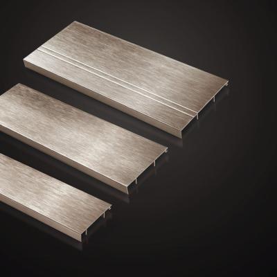 China Modern Wall Trim Sideboard Skirting Board Aluminum Skirting Profile for sale