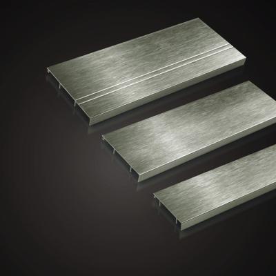 China Best modern kitchen room edging waterproof interior wall brushed wall aluminum edging floor board for sale