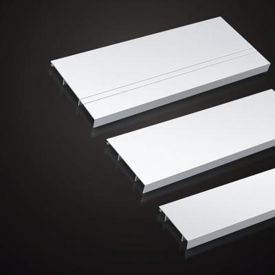 China Modern Nordic Luxury Kitchen Wall Decoration Baseboard Veneered Skirting Floor Aluminum Skirting Board for sale