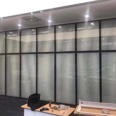 China Durable Low Cost Frame Decorative Modular Office Wall Partition Panel Glass Partition Aluminum Material for sale