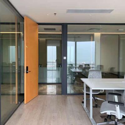 China Durable Custom Modern Aluminum Glass Wall Sound Protection Modular Office Style Partition Partition Fire Protection for sale