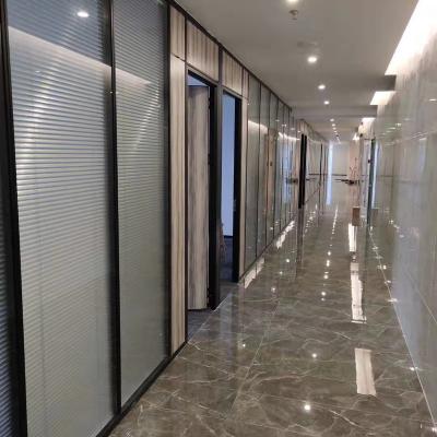 China Durable Hot Sale Modern Office Partitions Environment Partition Commerical Glass Glass Partition Walls With Existing for sale