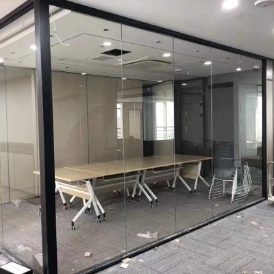 China Durable Hotel Mall Restaurant Border Interior Aluminum Glass Partition Frame Wall Office Partition Blocks for sale