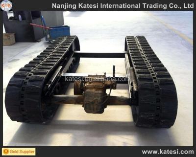 China Drill rig 2017 customed steel track undercarriage rubber parts for auto crane kato for sale