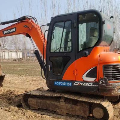 China Building Material Shops Used Doosan DX60 Excavator Second Hand DX60 Excavator 6T Class Excavator for sale