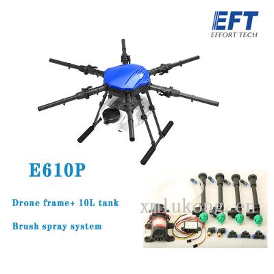 China 2021 New EFT E610S E610P 10L 10KG Altitude Hold Agricultural UAV Drone Drone Drone Gardening View Kit Spray System for sale