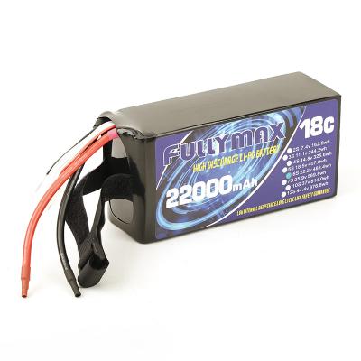 China Toys Original FullyMax 22000mAh 22.8V 6S LiPO Battery 18C For Big Load Hexacopter Octocopter Agricultural Drone for sale