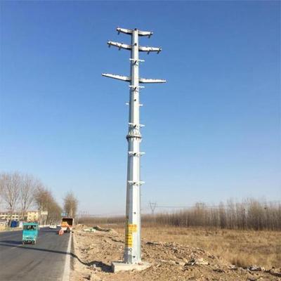 China High Quality Custom High Voltage Street Power Electric Power Steel Poles for sale