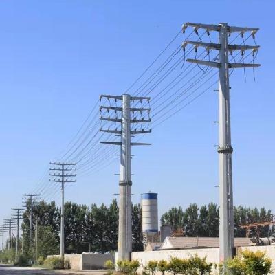 China Street Power Steel Pole For 10kv 11kv 35kv Transmission Tower for sale