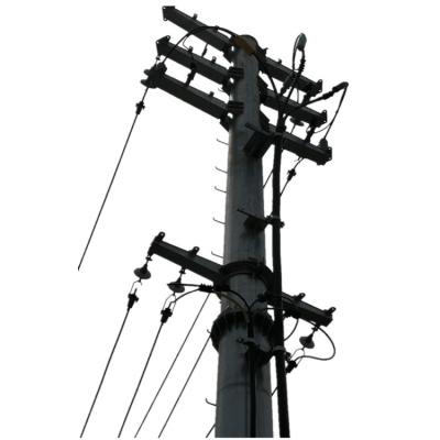 China Street Electric Power Transmission Galvanized Pole 10m 33kv Electricity for sale