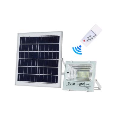 China Outdoor High Temperature Resistant Solar Led Flood Lamp Remote Control Waterproof IP65 Solar Led Flood Light for sale