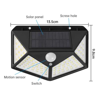 China High Quality Waterproof Outdoor Motion Sensor Garden Lights Solar Wall Lights for sale