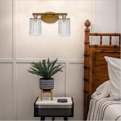 China Modern Indoor Decorative Wall Lights Modern Crystal Hotel Vanity Lights Led Wall Lamps for sale