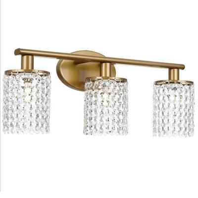 China Crystal Modern Wall Lights Indoor Modern Decorative Hotel Vanity Lights Led Wall Lamps for sale