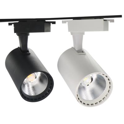 China 10W 20W 30W Modern Magnetic COB Railway Track Light Adjustable Led Track Light Indoor for sale