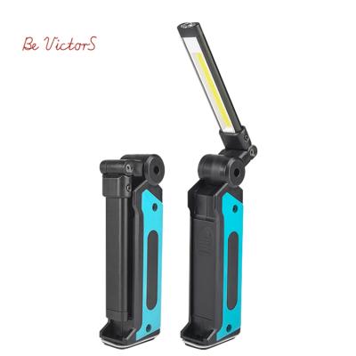 China Ultra Thin Portable Rechargeable Portable Light Magnetic COB Inspection LED Foldable Working Light for sale