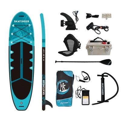 China Wholesale Unisex 11' SUP Board Electric Surfboard Stand Up Inflat Paddleboard With Electric Fin Electric Surfboard for sale