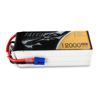 China Other TATTU 12000 mAh Agriculture Drone Power Softpack 6S 15C 22.2V LiPo Battery For Spraying UAV for sale