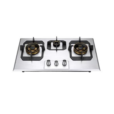 China 2022 newest commercial 3 built-in gas stove for sale