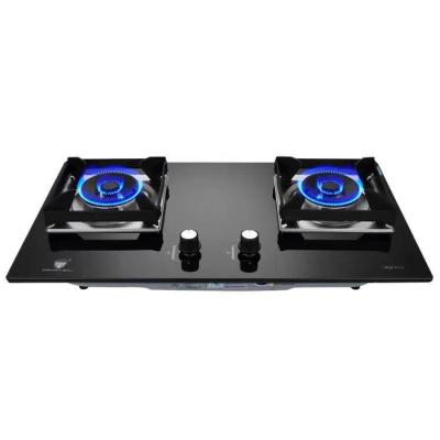 China Hotel Malaysia Gas Stove Wind Proof 2 Burner Gas Hob for sale