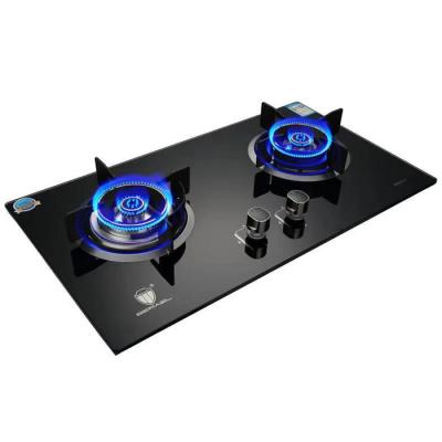 China Gas Stove Car Embedded Infrared Gas Hob 2 Gas Burners for sale