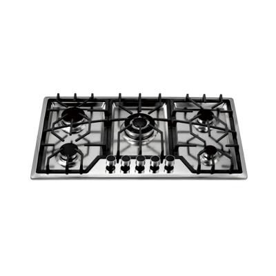 Cina 2022 Outdoors Hot Selling 5 Burners S/S For Build In Gas Stove Gas Hob Gas Cooker in vendita