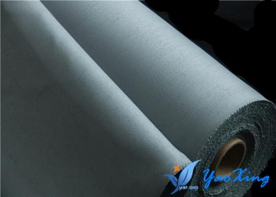 China Silikonumhülltes Gewebe für schweißende Decke 0.8mm Gray Fireproof Fabric Roll zu verkaufen