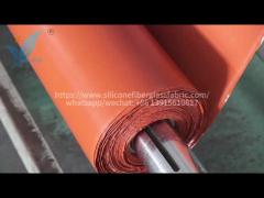 Thickness 2mm Silicone Coated Fiberglass Fabric Fire Resistance
