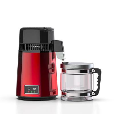 China Quick 750W 4L  Red Water Distiller with Automatic Shut-off and Removable Collection Cup for sale