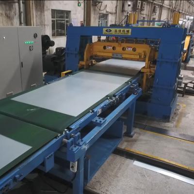 China Construction worksÂ   Automatic Slitter Stainless Steel Sheet Cut To Length Line And Leveling Machine Manufacturing for sale