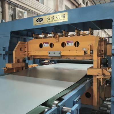 China Construction worksÂ   New Design Equipment CR Hour Reel Stainless Steel High Speed ​​Cutoff Flight Cut To Length Line Machine for sale