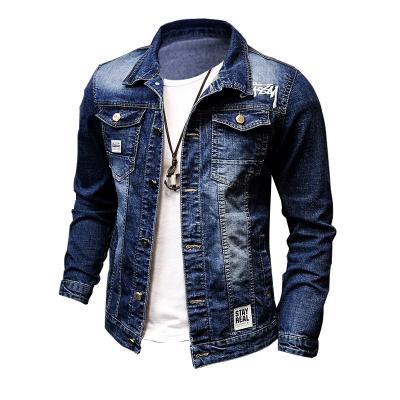 China Autumn Winter Breathable Jackets For Men 2021 Korean Youth Men'S Clothing Embroidery Hip Hop Street Wear Men's Denim Casual Coat for sale