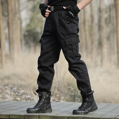 China 2021 Wholesale summer anti-pilling springs loose combat cargo pocket black overall commandos military training pants men outdoor tactical for sale