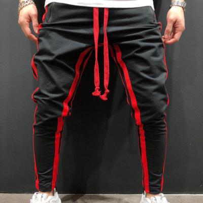 China 2021 Hot Men's Streetwear Outdoor Sport Jogger Anti-pilling Hip Hop Students Casual Patchwork Leg Training Loose Zipper Pants Pants Man for sale