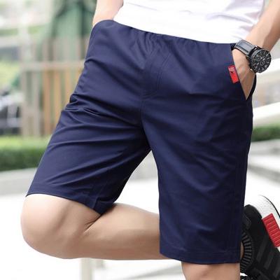 China New 2021 Breathable Men's Casual Sweatpants Men's Clothing 100%cotton Cheap Regular Slim Summer Sweatpants Beach Solid Straight Thin Fit Short Pants for sale