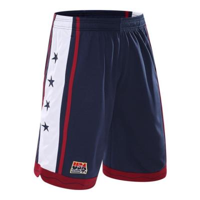 China USA New 2021 Antibacterial Sport Athletic Basketball Shorts Men Training Active Shorts Loose Pockets Mens Summer Fitness Running Jogging Shorts for sale