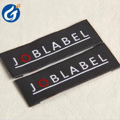 China Viable Material Bank staff staff sateen fashion wear professional wear collar label tagsfor clothes woven label custom logo for sale