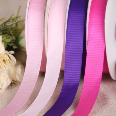 China 25mm*100 Colored Grosgrain Red Ribbed Ribbon Threaded Webbing Iridescent Wholesale Stock Polyester Yards With Garment Edging Ribbon Roll for sale