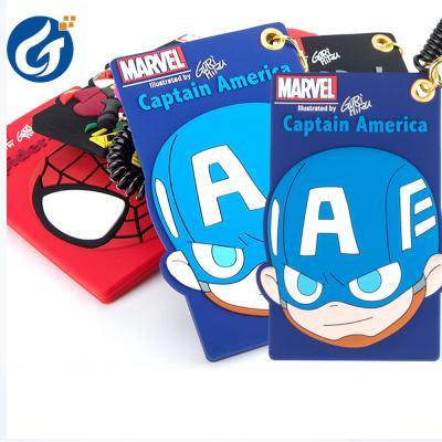 China Hand Viable Lanyard Student Card Holder Cartoon Silicone Card Holder Office Job Work Holder for sale