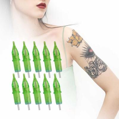 China Factory OEM 10PCS Permanent Disposable Tattoo Cartridge Needles Sterilized Needle Cartridge For Tattoo Machine Tattoo Supplies for sale