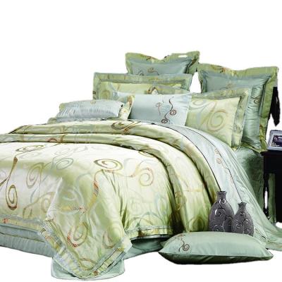 China Manufacturer Supplier Custom Color Anti-Static 100% Silk 10 Pcs Small MOQ Luxury Bedding Sets For Wedding for sale