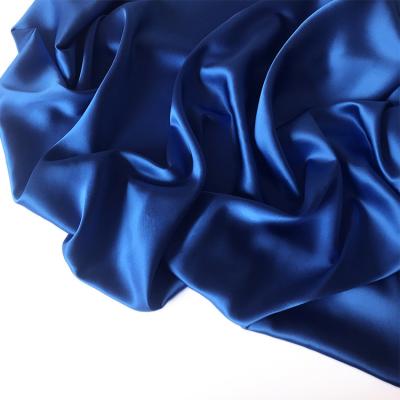 China Double faced high quality durable using various 30mm satin fabric dyed pure silk fabric for sale