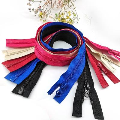 China Factory Direct Sales Durable High Quality Nylon Zippers #5 Open End Separator Nylon Zipper For Garment And Home Textile Sofa Cushion for sale