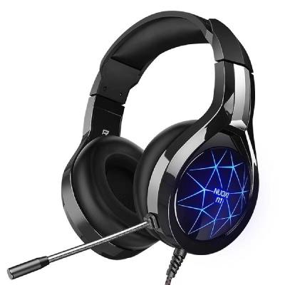 China Stereo Earphone Computer Gaming Headphones With MIC LED Light Earphone Over Ear Cable Headset For PC Game for sale